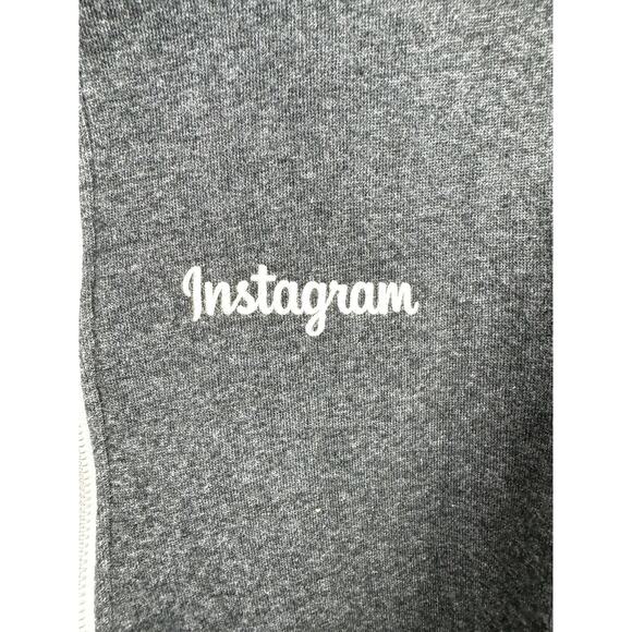 Instagram Promotional Hoodie by Golden Goods - Heather Gray Zip-Up - Size Small - Picture 2 of 8